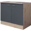 Spülenunterschrank RALPH San Remo Eiche /grau