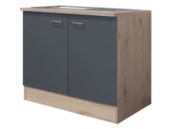 Spülenunterschrank RALPH San Remo Eiche /grau