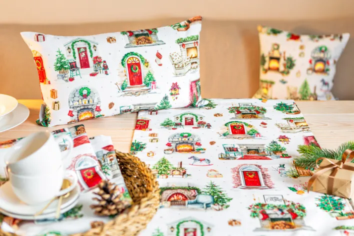 SPRÜGEL NAVIDAD COZY HOME 45 x 150 cm mehrfarbig