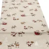 SPRÜGEL Tischläufer NAVIDAD FUNNY SANTA 38x90 cm Beige,Braun,Rot