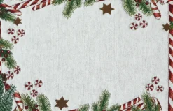 SPRÜGEL Tischset CHRISTMAS CANDIES 33x50 cm Beige,Mehrfarbig