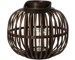 Standlaterne BAMBUS 29 cm braun