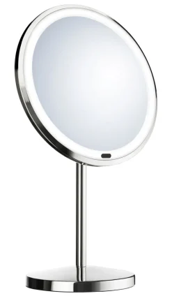 Standspiegel rund 20 cm chromglänzend