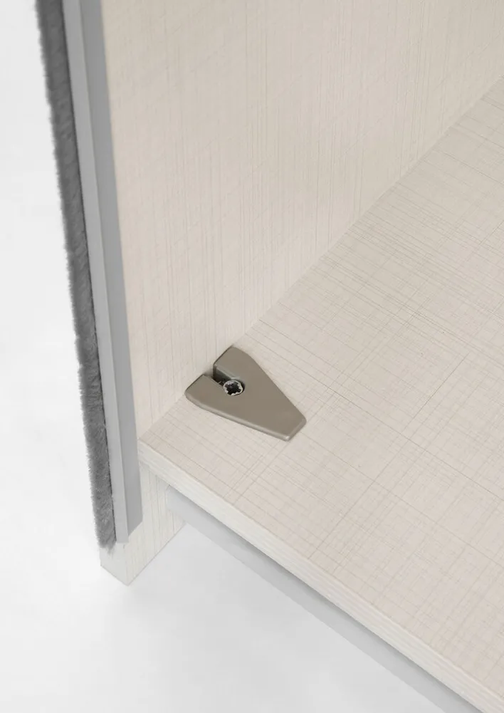 STAUD Kleiderschrank SINFONIE PLUS VIII 280 cm Alpinweiß/ Alpinweißglas/ Spiegel mittig