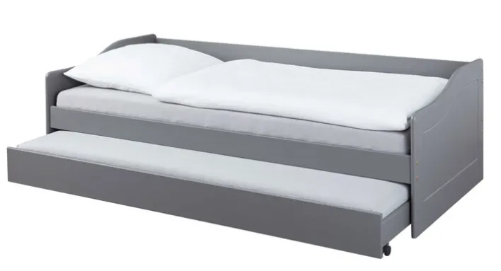 Stauraum-/Funktionsbett DAN 90 x 200 cm grau