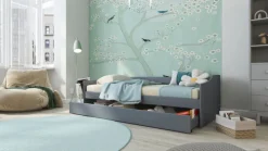 Stauraum-/Funktionsbett DAN 90 x 200 cm grau