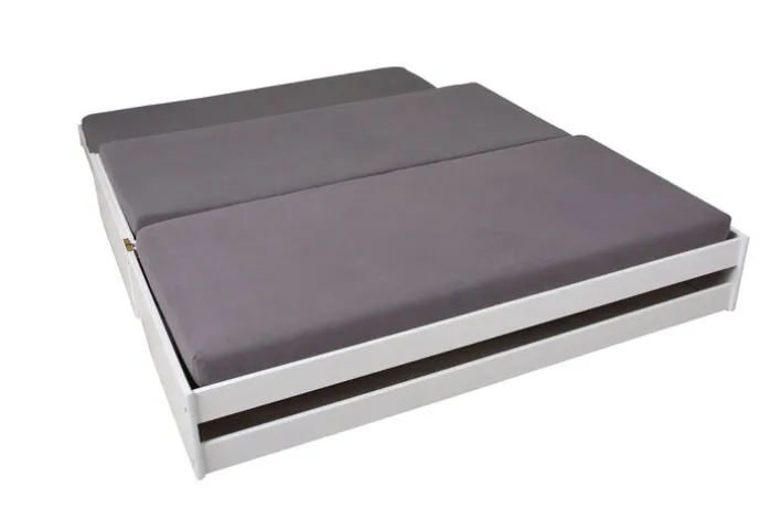 Stauraum-/Funktionsbett JANNES 90 x 200 cm weiß