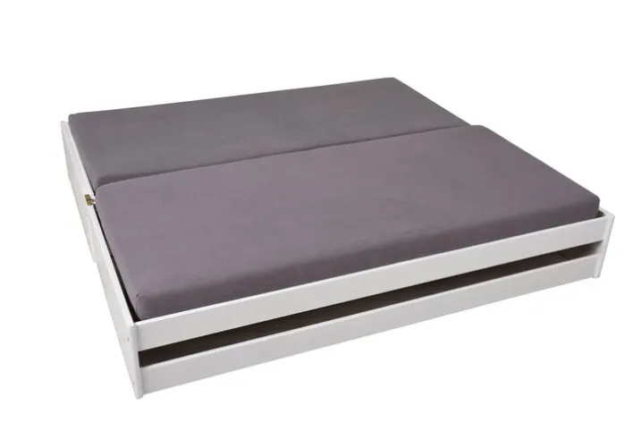 Stauraum-/Funktionsbett JANNES 90 x 200 cm weiß