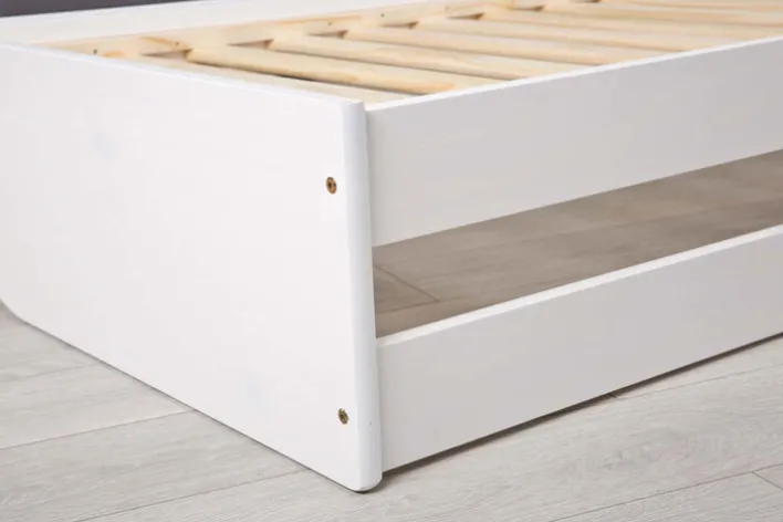 Stauraum-/Funktionsbett JANNES 90 x 200 cm weiß
