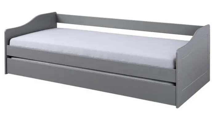 Stauraum-/Funktionsbett LORENZ 90 x 200 cm grau