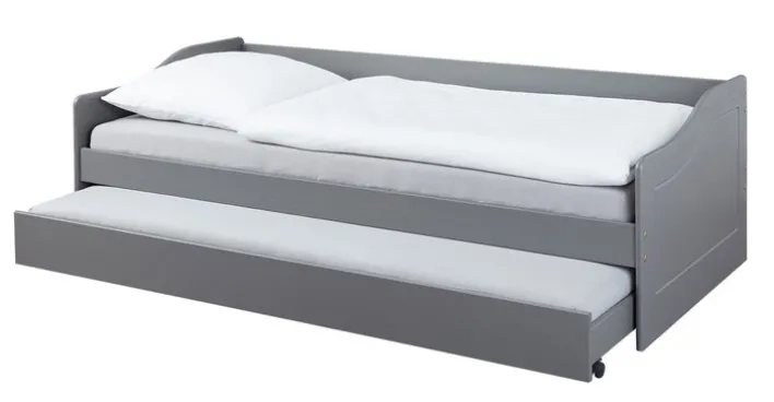 Stauraum-/Funktionsbett LORENZ 90 x 200 cm grau