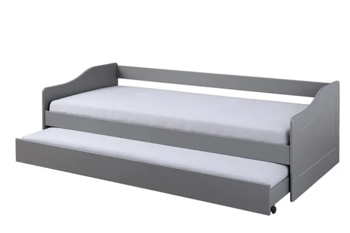 Stauraum-/Funktionsbett LORENZ 90 x 200 cm grau