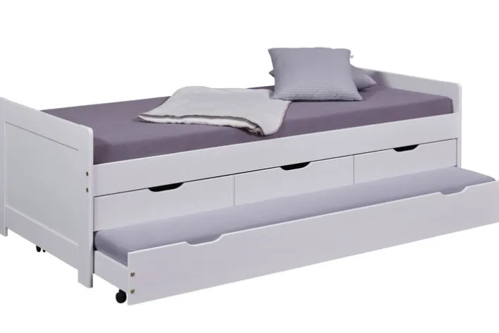 Stauraum-/Funktionsbett MARKUS 90 x 200 cm weiß