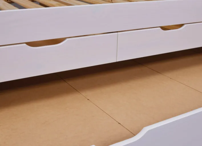 Stauraum-/Funktionsbett MARKUS 90 x 200 cm weiß