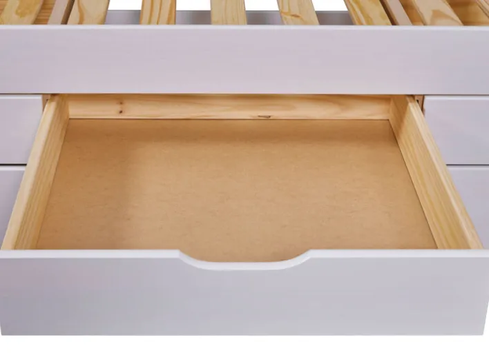 Stauraum-/Funktionsbett MARKUS 90 x 200 cm weiß