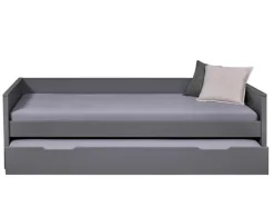 Stauraum-/Funktionsbett NIELES 90 x 200 cm grau