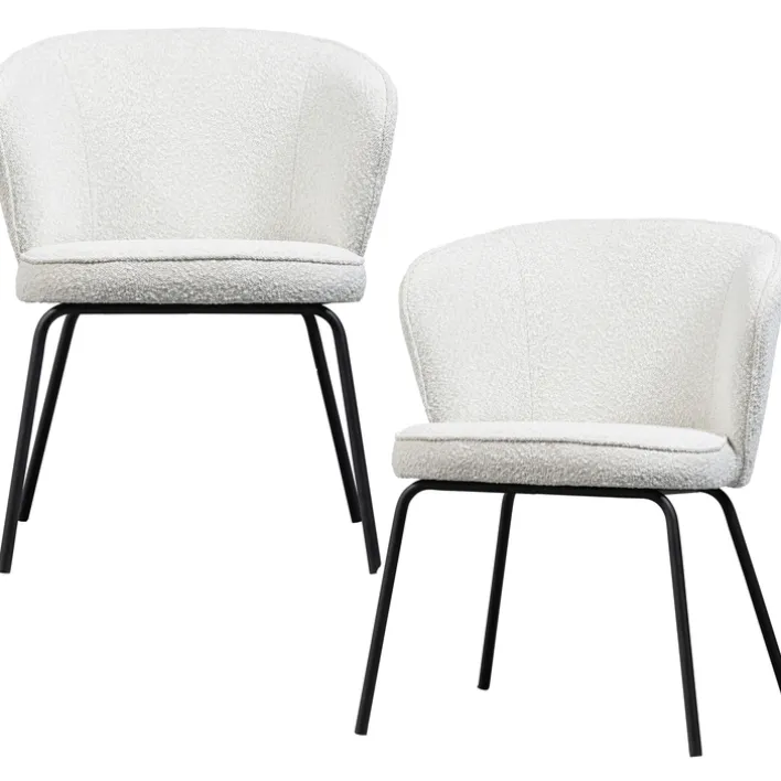 Stuhl ADMIT 2er-Set natur/schwarz