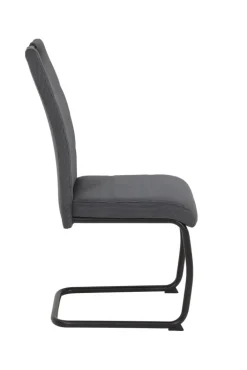 Stuhl NEREA Webstoff Cord anthrazit/Schwinggestell schwarz