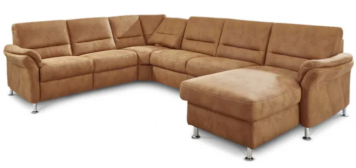 SYSTEMPOLSTER Wohnlandschaft ANDERLECHT-DK SF zimtbraun