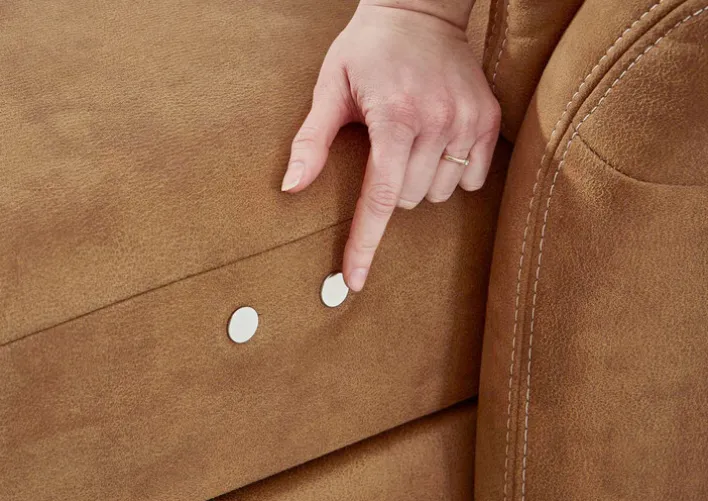 SYSTEMPOLSTER Wohnlandschaft ANDERLECHT-DK SF zimtbraun