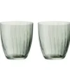 TAFELWERT Trinkglas GIORGIA 6er Set rauchgrün