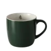 Tasse ANINA Bone China Keramik 420 ml Grün/Weiß