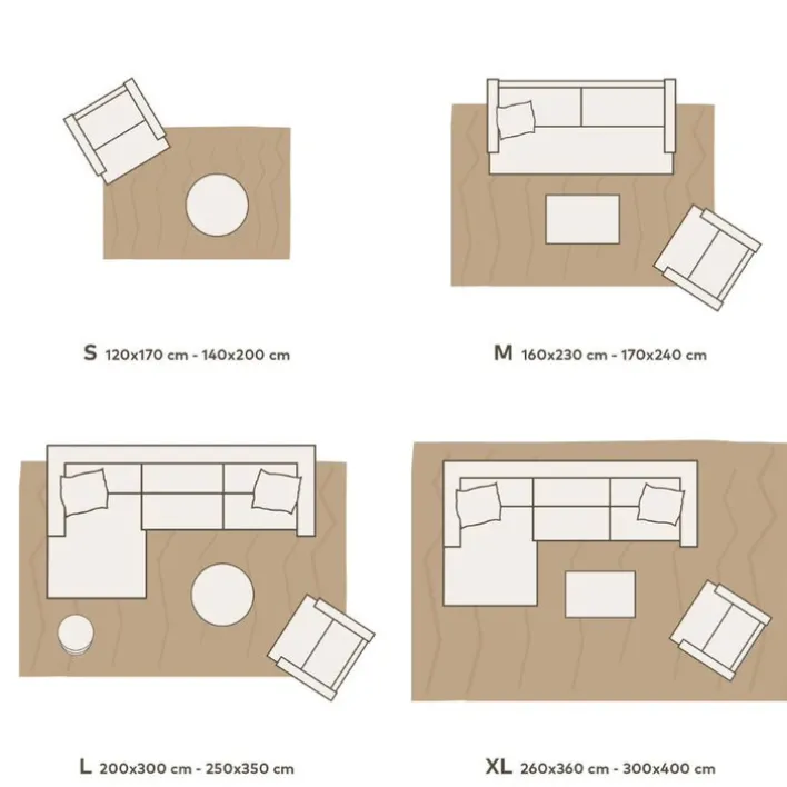 Teppich ANTEA 133 x 190 cm blau