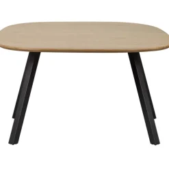 Tisch TABLO 130 x 130 cm Eiche massiv/schwarz