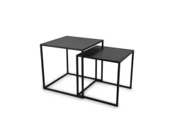 Tisch-2er Set JUDY 35 cm/40 cm schwarz