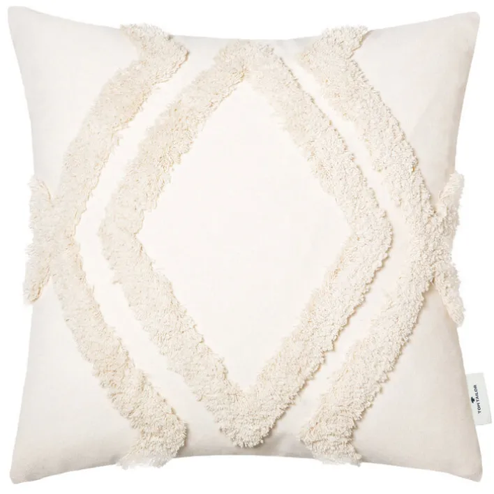 TOM TAILOR Kissenhülle T-FLUFFY R 45 x 45 cm natur