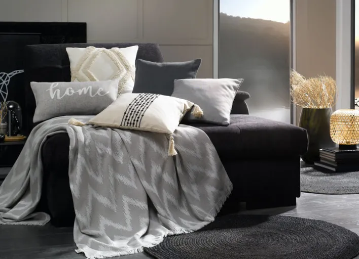 TOM TAILOR Kissenhülle T-FLUFFY R 45 x 45 cm natur