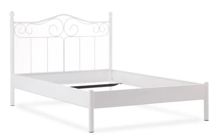 TRAUMWERKSTATT Metallbettgestell PALERMO 140 x 200 cm weiß