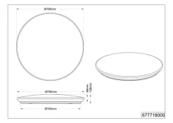 TRIO CCT LED Deckenlampe NAGANO weiß