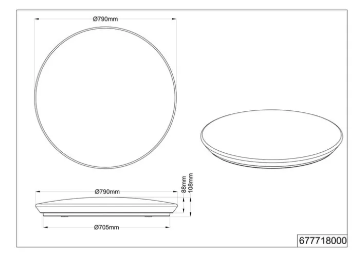 TRIO CCT LED Deckenlampe NAGANO weiß