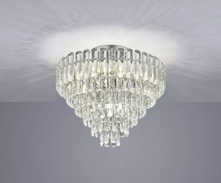 TRIO Deckenlampe TRS MALIZIA 58x49cm chromfarbig