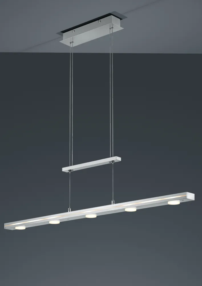 Trio LED Balkenpendel Lacal nickelfarbig