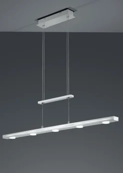 Trio LED Balkenpendel Lacal nickelfarbig