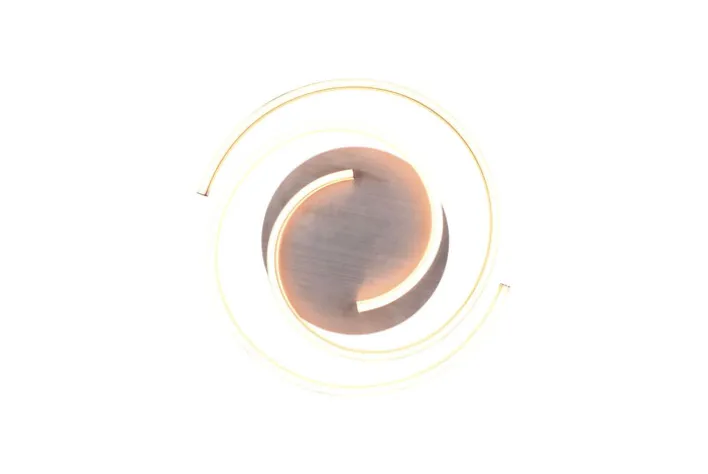 TRIO LED Deckenlampe CAYA 50 cm alufarbig