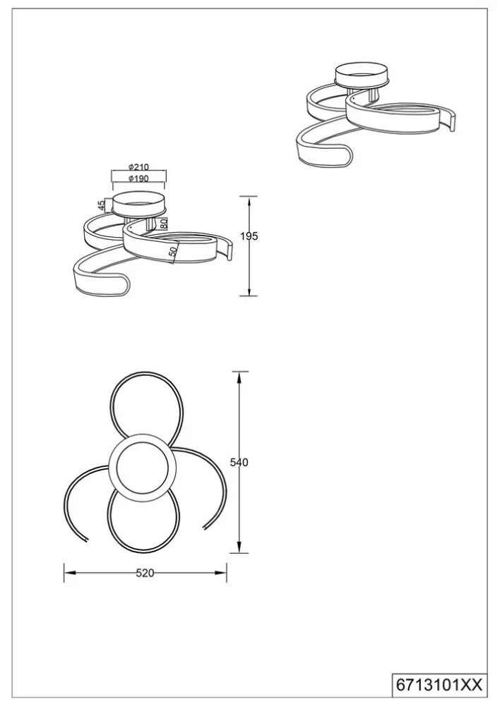 TRIO LED Deckenlampe FRANCIS