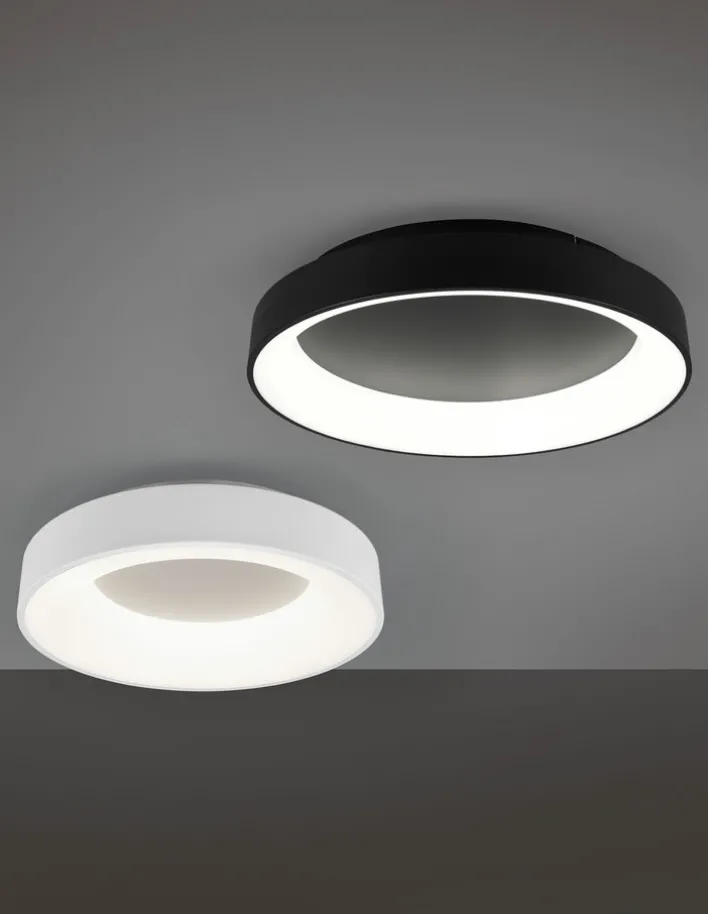 TRIO LED Deckenlampe GIRONA 60 cm schwarz