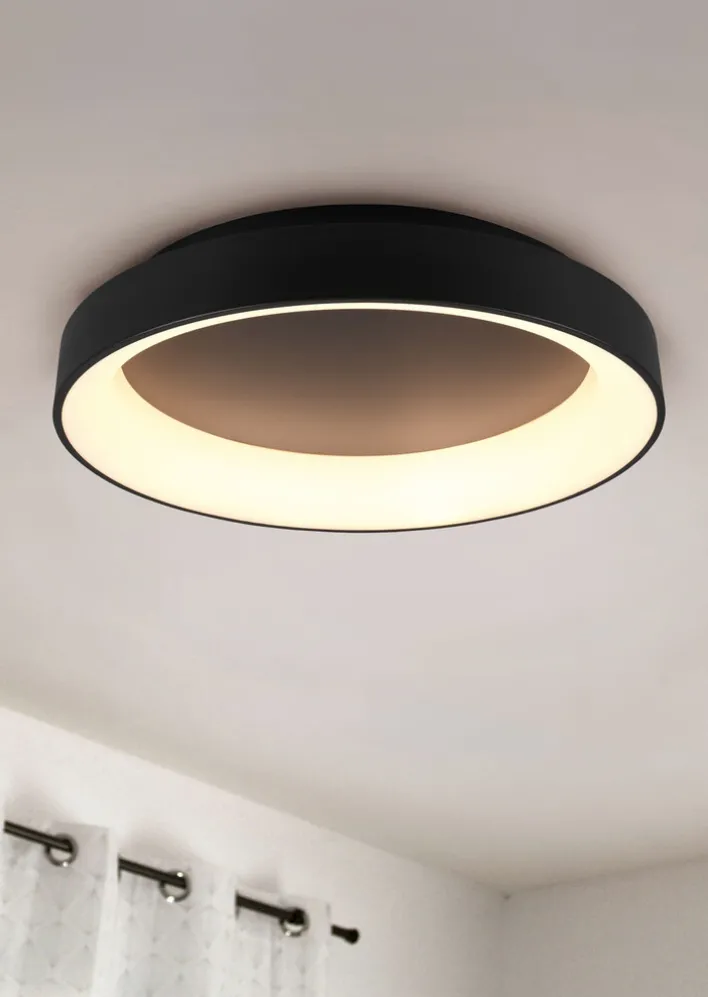 TRIO LED Deckenlampe GIRONA 60 cm schwarz