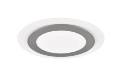 TRIO LED Deckenlampe MORGAN 45 cm nickelfarbig