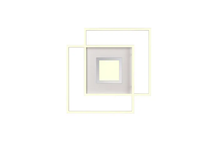 TRIO LED Deckenlampe VIA 50 x 50 cm weiß