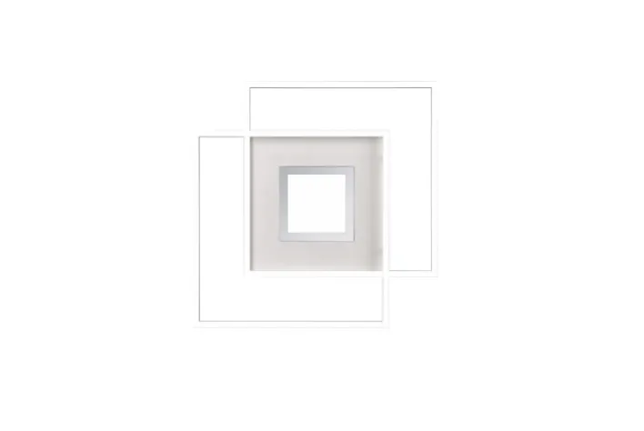 TRIO LED Deckenlampe VIA 50 x 50 cm weiß