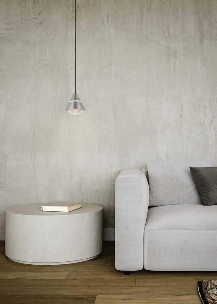 TRIO LED Pendelleuchte ROMEO Metall Ø 15,5 cm Höhe 50–200 cm Alu-/Nickelfarbig