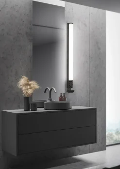 TRIO LED Spiegelleuchte PIERA 119 cm schwarz