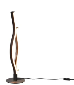 TRIO LED Tischlampe BLAZE 48 cm schwarz /nickelfarbig