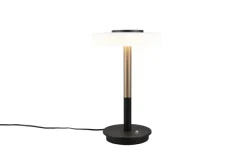 TRIO LED Tischlampe CELESTE 33 cm coffee /weiß