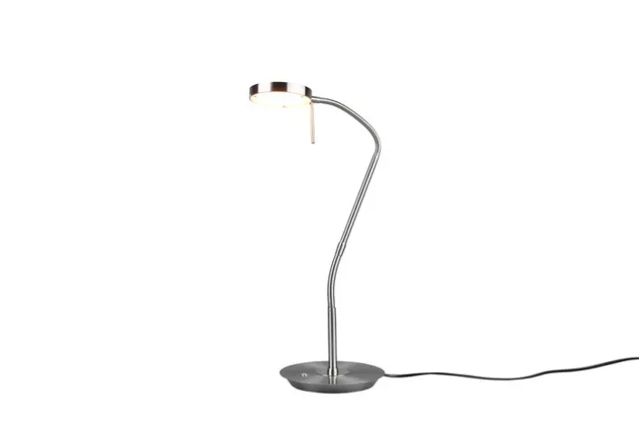TRIO LED Tischlampe MONZA nickelfarbig