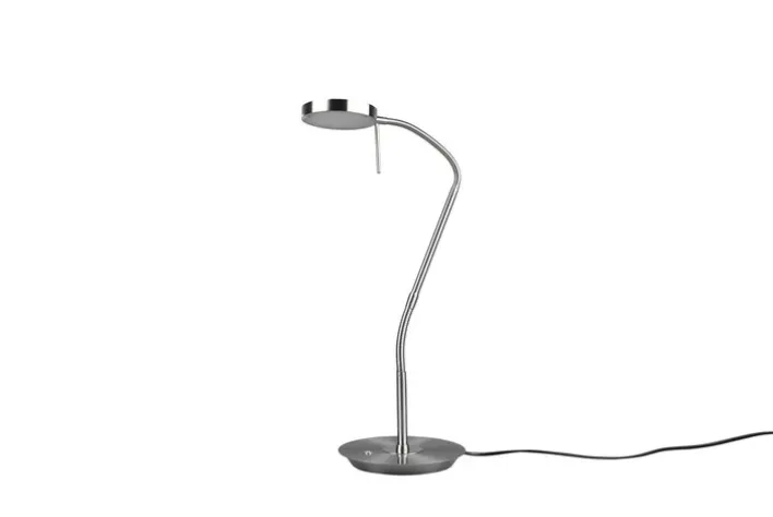 TRIO LED Tischlampe MONZA nickelfarbig